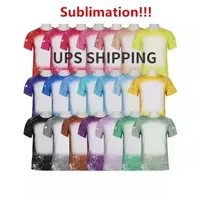 UPS Новая сублимация обесцвеченная мужская жар мужская футболка перевода