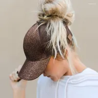 Ball Caps Glitter Baseball Cap Summer Dad Hats For Women 2022 Snapback Hip Hop Messy Sequins Shine Mesh Trucker Hat