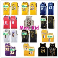 College Wear Los LeBron 23 James Jersey 6 Angeles All Earvin 32 Johnson Star Black Mamba Shaquille 34 Oneal Men Kid Youth 8 Basketball Jerse
