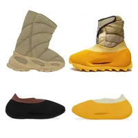 Boots Designer NSLTD Knit Runner RNR Socks Speed ​​Slip on Sneaker Snow Sulphur Khaki Stone Beige Black Sticking Footwear Storlek 35-46 E9G1