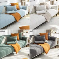 Chair Covers Nordic Thickened Jacquard Sofa Seat Cover Non-Slip Combination Cushion Home Living Room Decoration Furniture