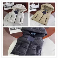 Fashion vests Down jacket winter Parkas coat vest Keep warm stylist women thicken outdoor waterproof Windbreaker Outerwear Khaki clothing Size S-L Puffer Jacket