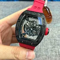 watches wristwatch Luxury richa milles designer men's diamond studded sky star fully automatic mechanical watch hollowed out personalized ta