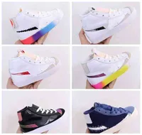 2022 Selling Kids Blazers Sports Shoes Mid 77 Vintage Have A Good Game Boys Girls Childs sb Mid Cut Sesame Mystic Navy Hyper Pink Iridescent