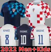 2022 Kroatien Modric Soccer Trikots Nationalmannschaft Mandzukic Perisic Kalinic 22 23 Croazia Fu￟ballhemd Kovacic Rakitic Kramaric Men Kit Uniformen