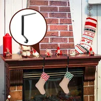 Christmas Decorations Stocking Holders For Mantle Clip Fireplace Hooks Hanger Scrolls Party Decoration Supplies Home