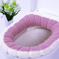 Toilet Seat Covers Soft Mat Daily Home Bathroom Heated Washable Closestool Cover