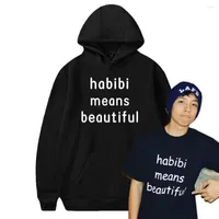 Men's Hoodies Quackity Habibi Means Beautiful Merch Winter Men Women Hooded Sweet Streetwear Dream Team SMP MCYT Long Sleeve