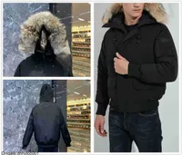Men's Jackets Winter outdoor leisure sports down jacket white duck windproof parker long leather collar cap warm real wolf fur Stylish Bomber 5A0B