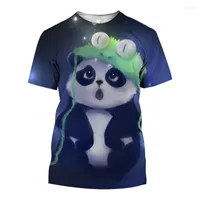 Shirts Panda 3D Print T-Shirts Cute Animal Streetwear Men Women Fashion Oversized T Shirt Harajuku Kids Tees Tops Boy Girl Clothing