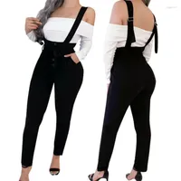 Women's Jumpsuits Women's & Rompers Women Casual Sleeveless Jumpsuit Bodysuits Playsuits Clubwear Skinny Pants Strap Trousers Outfit