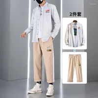 Men's Tracksuits Men's Men Casual Sets Fashion Trend Spring Autumn High Quality Long Sleeve Shirts Los Hombres Conjuntos Clothing