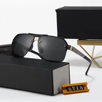 نظارة شمسية مستقطبة مصمم رجالي نصف إطار بوفالو إطارات القرن المغلفة مرآة النظارات الحماية