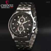 Wristwatches CHENXI Brand Men Watches Steel Strap Quartz Calendar Watch Luxury Fashion Business Male Gift Wristwatch NATATE
