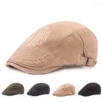 Berets Peaky Blinders Designer Hat Cotton Men's Cap High Quality Autumn Spring Summer Flat Fashion Duckbill Sun Protection Hats