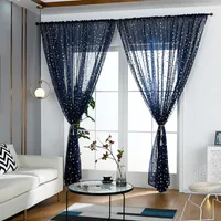 Curtain 8 Colors Pure Color Living Room Window Finished Product Tulle Sheer Voile Curtains For Bedroom Rideaux Voilage Drapes