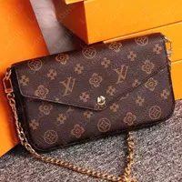 2022 Woman Bag handbag purse original box date code women fashion wholesale checker plaid flower Original box