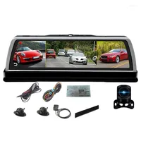 Car Rear View Cameras Cameras& Parking Sensors 10 Inch Center Console Mirror Dvr Dashcam 4G 4 Channel Adas Android Gps Wifi Fhd 1080P Lens
