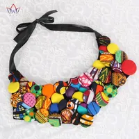 Choker 2022 African Style Necklace Muti-Color Button Fake Collar Body Jewelry For Women Statement As Gift WYA068