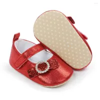 Athletic Shoes Baywell Baby Girls Princess Mary Jane Flats Infant Non-Slip PU Leather Ballet Slippers Sequins Toddler First Walkers 0-18M