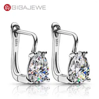 Stud Earrings GIGAJEWE Moissanite D Color VVS1 Total 2.5ct 925 Silver Drop Earring 18K Gold Plated Diamond Test Passed Jewelry Woman Girl