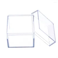Opakowanie prezentów 72 szt. Square Transparent Plastic Packing Box Candy Biżuteria