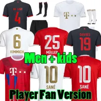 1 22 23 Bayern Munich Sane Soccer Jersey Hernandez Bayerns Munichs Gnabry Goretzka Coman Muller Davies Kimmich Football Shirt Men Kids Kit