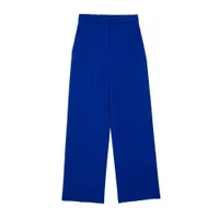 Осенние новые женские штаны Klein Blue Side Split Mid Rise Сплошные длинные брюки