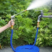 Hoses High Quality 17FT-150FT Garden Expandable Magic Rubber Flexible Pressure Car Wash Spray Tube Outdoor 220930