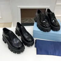 top quality Casual Shoes black platform gym shoes women Travel leather laceup Trainers sneaker 100 cowhide Letters Thick bottom woman designer shoe lady sneakers si