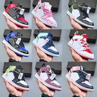 Designer 1 Kid Basketball Shoes Infants Toddler Childrens Pine Green Game Royal Scotts Obsidian Chicago Bred trainers Sneakers Sports