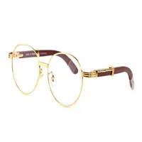 Fashion Sports Mens millionaire Metal Sunglasses Man Woman Steampunk Rimless Round Glasses Retro Vintage Eyeglasses Lunettes gafas228u