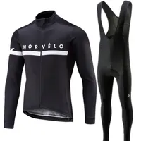 قمصان ركوب الدراجات قمم Pro Cycling Jersey Set Morvelo Long Sleeve Mountain Bike Cycling Cycling Clicking Treptible MTB Bicycle Wear Suit for Mans 220930