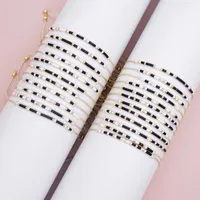 Charm Bracelets Vintage Morce Code Muster für Frauen Modeaccessoires Schnürseil-Kette Armband Bracelet Friendship Ehepaar Geschenk