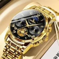 Wristwatches NIBOSI Mens Watches Top Brand Luxury Business Fashion Watch For Men Chronograph Sport Waterproof Quartz Clock Relogio Masculino 220930