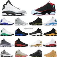 Jumpman Basketball Shoes Trainers Red Flint Court Wolf Grey Lucky Green Island White Dmp Hyper Royal 13 Reteo 13S Man Woman Houndstooth