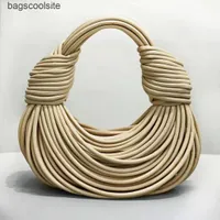 2022 Designer Bag Jodie Bags Ramen Venet Double Knotted Twisted Noodle Hand Woven Underarm Bottegas''Venetas JgZ
