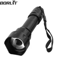 Flashlights Torches BORUiT T20 Infrared IR 850nm Night Vision LED Tactical Flashlight Zoom IPX6 Waterproof Torch Use 18650 Battery Hunting Lantern 220930