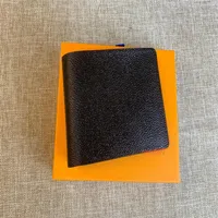 2019 Genuine Leather Men Short Wallet M men's credit Card holder Suit Wallet 60895282t