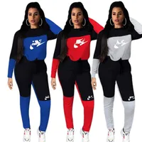 2022 Brand Women Letter Tracksuits Winter Fall Two Piece Sets Fashion Hoodies Pants Pullover Sports Suit Long Sleeve Outfits 1560