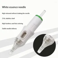 Tattoo Needles 10pcs White Needle Integrated Motor Machine Is Suitable For Short Round Straight Row Arc