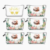 Party Decoration 6pcs Wedding Decorations Cosmetic Bag Hen Bachelorette Bridesmaid Gift Team Bride To Be Bridal Shower Supplies
