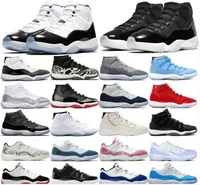 Men women Trainers 11s Basketball Shoes Man Woman Mens Sneakers Space Jam Cap and Gown High Concord Platinum Tint Barons Legend Blue 25th