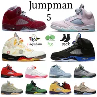 Confortable 5 chaussures de basket-ball Jumpman 5 PSGS bases PSGS 5s hommes Femmes Pinksicle Expression Offs White Green Bean Jade Horizon Sports Raceur Blue Concord Sneakers
