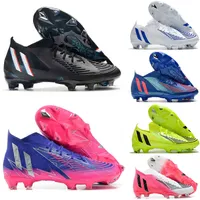 Soccer Shoes Football Cleat Core Boots Geometric Bright Solar Red Hi-Res Blue Darkness 2022 New Predator Edge Sapphire & Fg Limited Edition