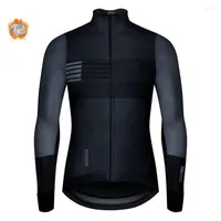 Racing Jackets 2022 Spanje Winter Thermal Fleece Jacket Cycling Jersey Lange mouw ROPA CICLISMO HOMBRE BICKEER SLAAG Fiets kleding Maillot