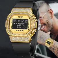 Wristwatches LIGE Luxury Watches Men Military Army Mens Watch Waterproof Sport Wristwatch Electronic Dual Displ Male Relogio Masculino