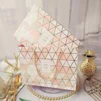 Geschenkverpackung tragbare S￼￟warenbeutel handhaben Macaron Back Dessert Box Hochzeit Gef￤lle und Geschenke Babyparty Partyzubeh￶r 10pcs/Pack