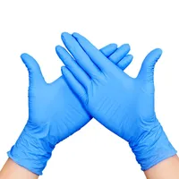 Wegwerp blauwe nitrilhandschoenen poedervrij voor inspectie Industrieel lab huis en supermaket zwart wit paars comfortabel comfortabel