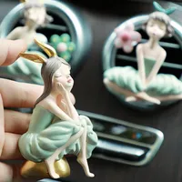 Interior Decorations Lovely Girl Perfume Car Inner Ornaments Air Conditioning Outlet Clip Aroma Decoration Dancing Diffuser